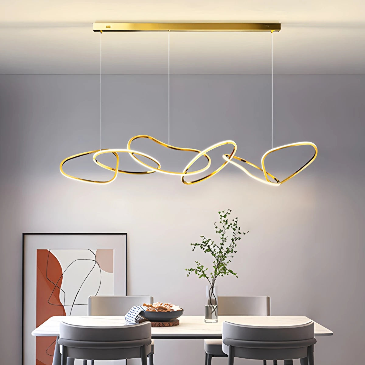 Antizer Modern Minimalist Ring Chandelier