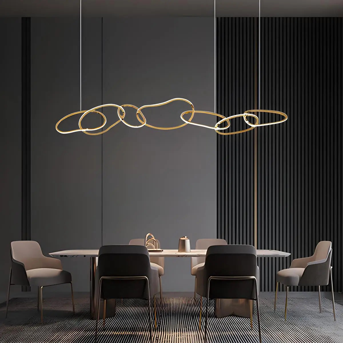 Antizer Modern Minimalist Ring Chandelier