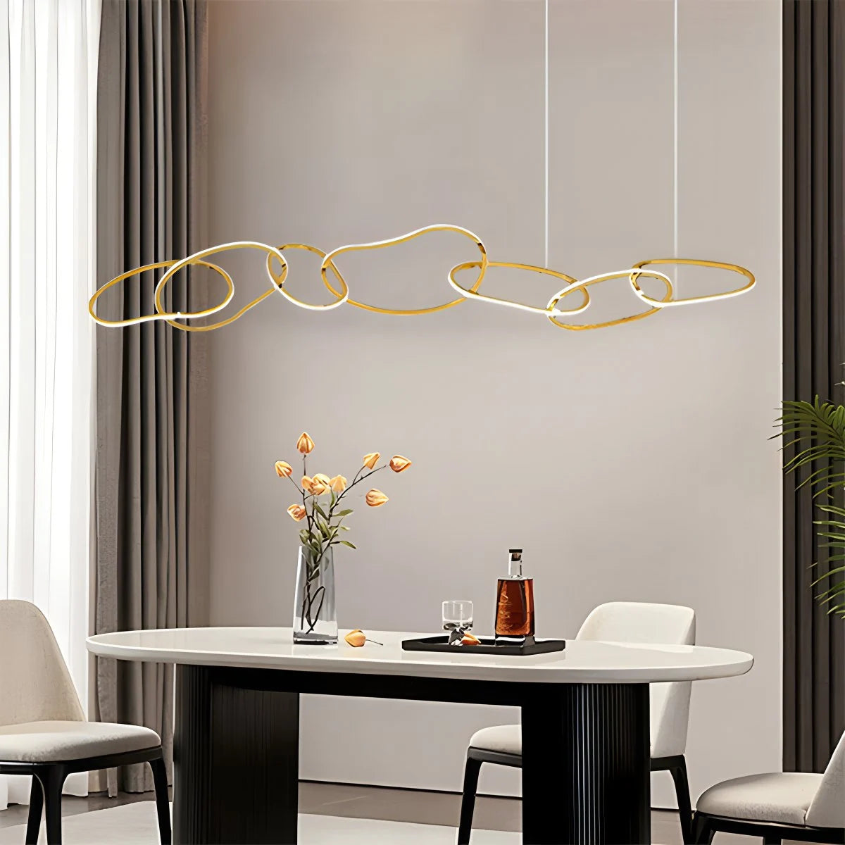 Antizer Modern Minimalist Ring Chandelier