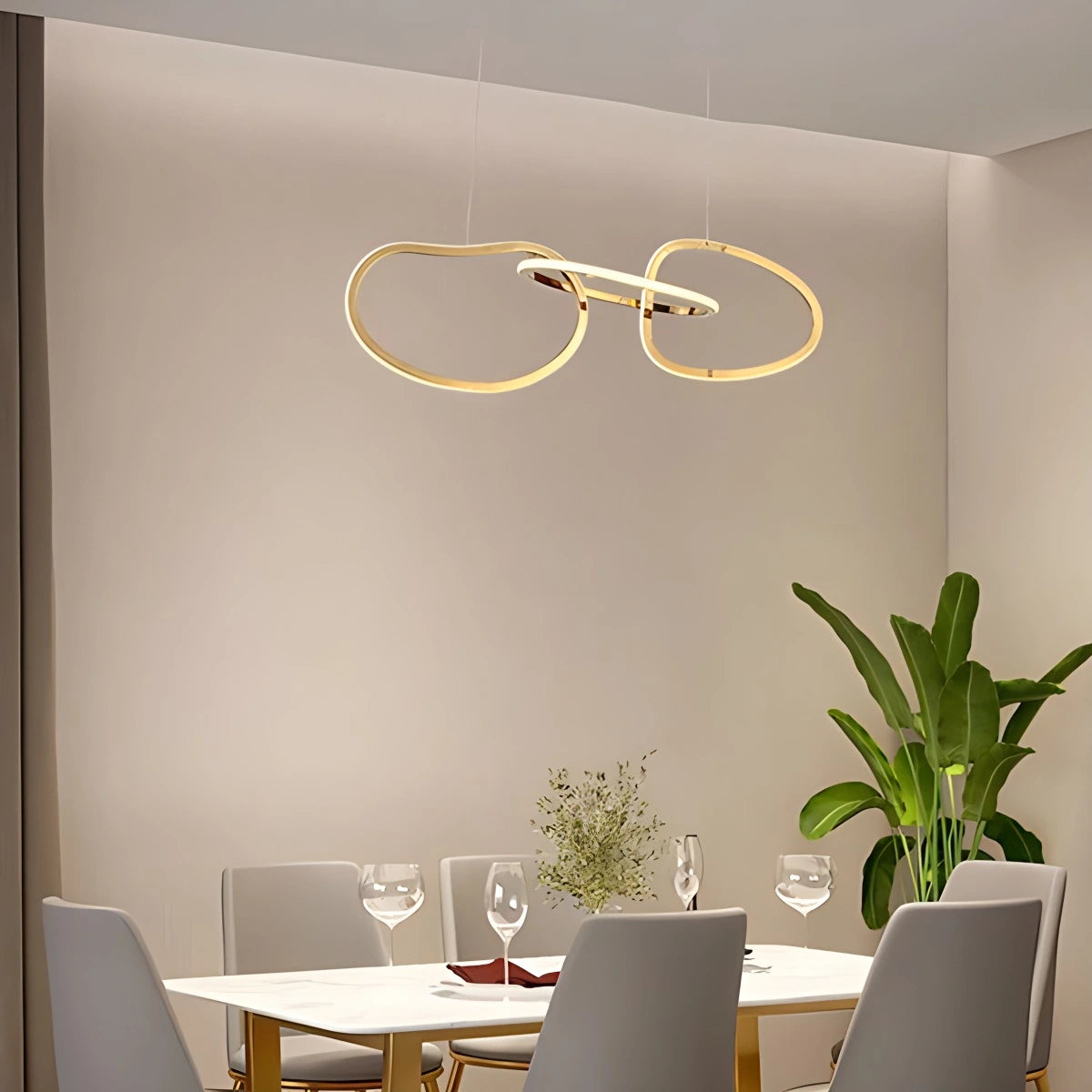 Antizer Modern Minimalist Ring Chandelier