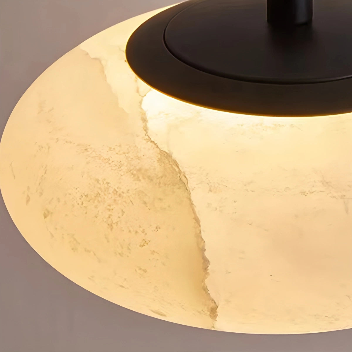 Antizer Modern Oval Bedroom Spanish Alabaster Pendant Light
