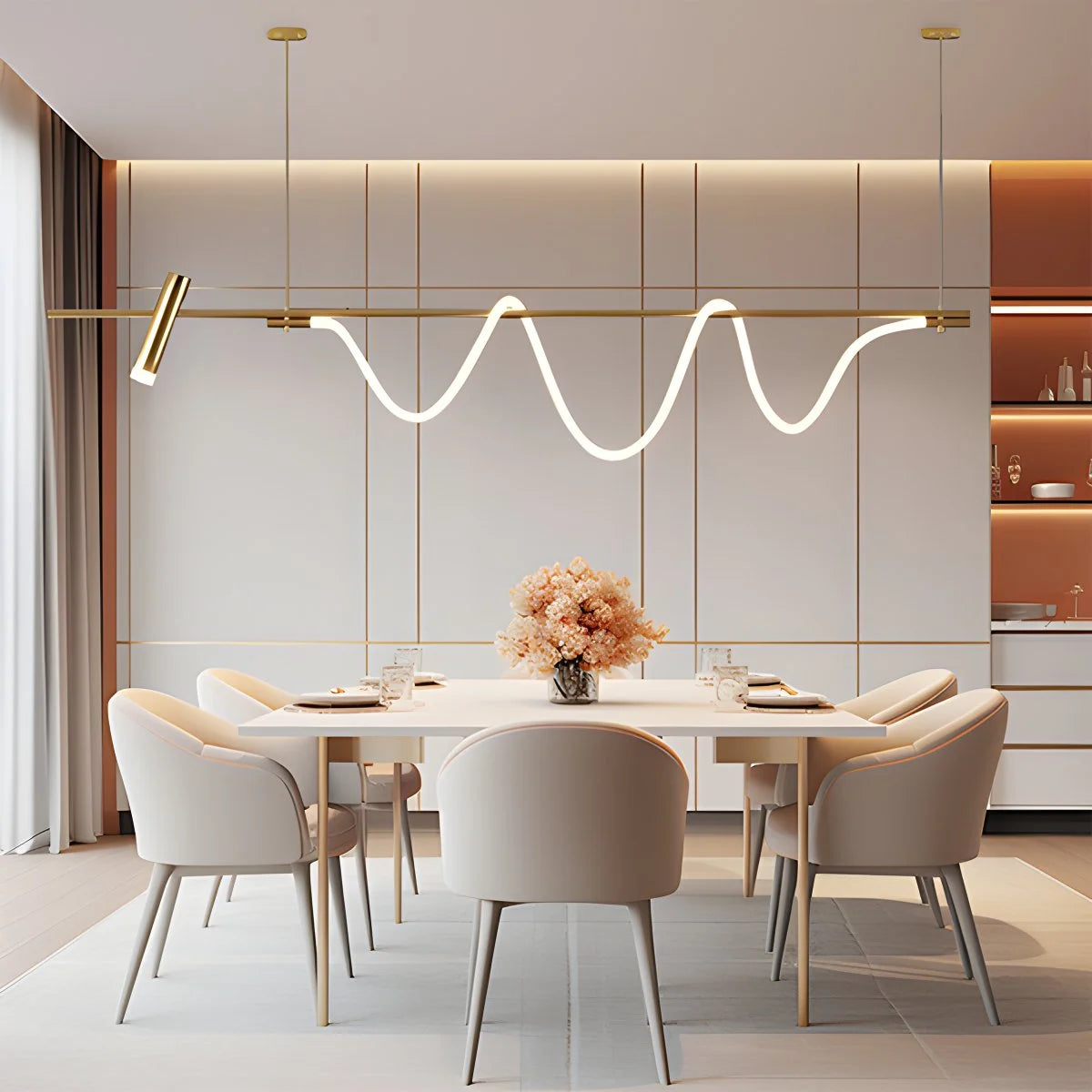 Antizer Modern Spotlight Long Pendant Light