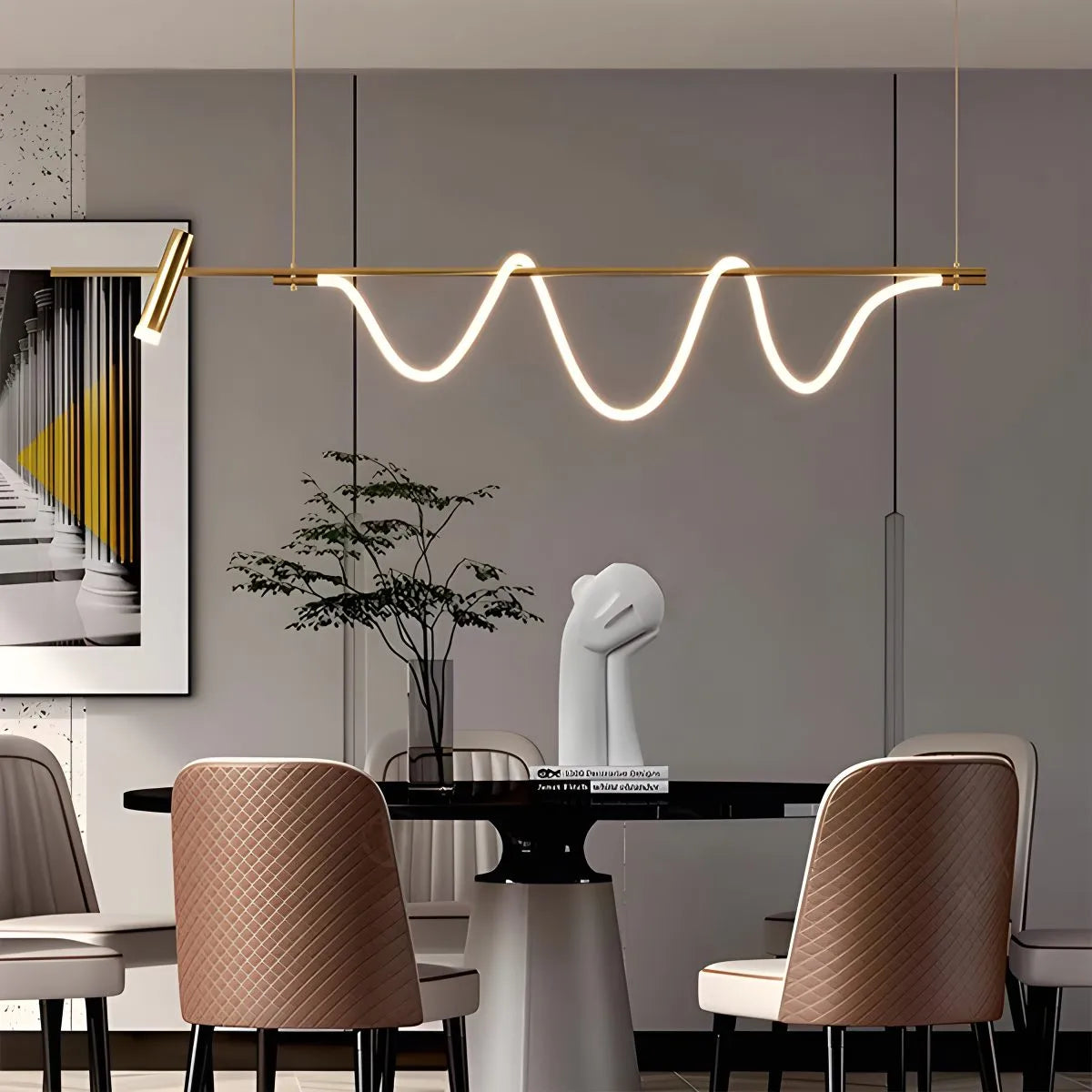 Antizer Modern Spotlight Long Pendant Light