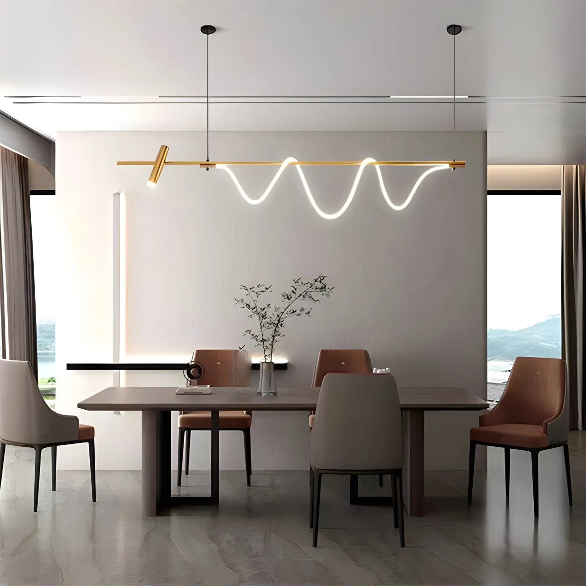 Antizer Modern Spotlight Long Pendant Light