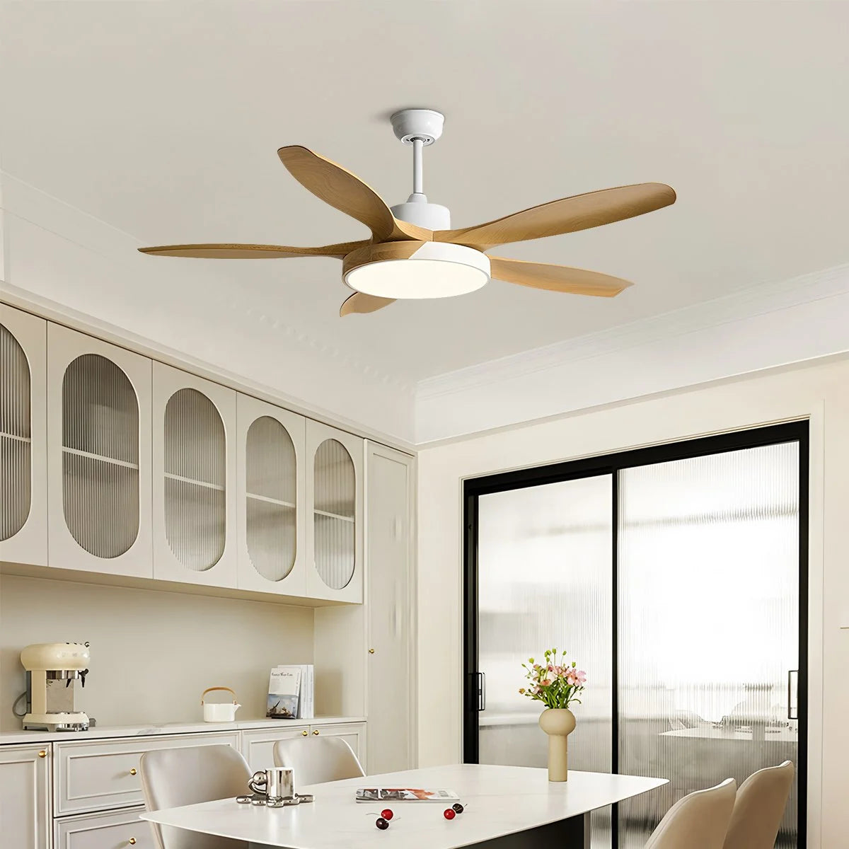 Antizer Nordic Living Room Ceiling Fan with Light