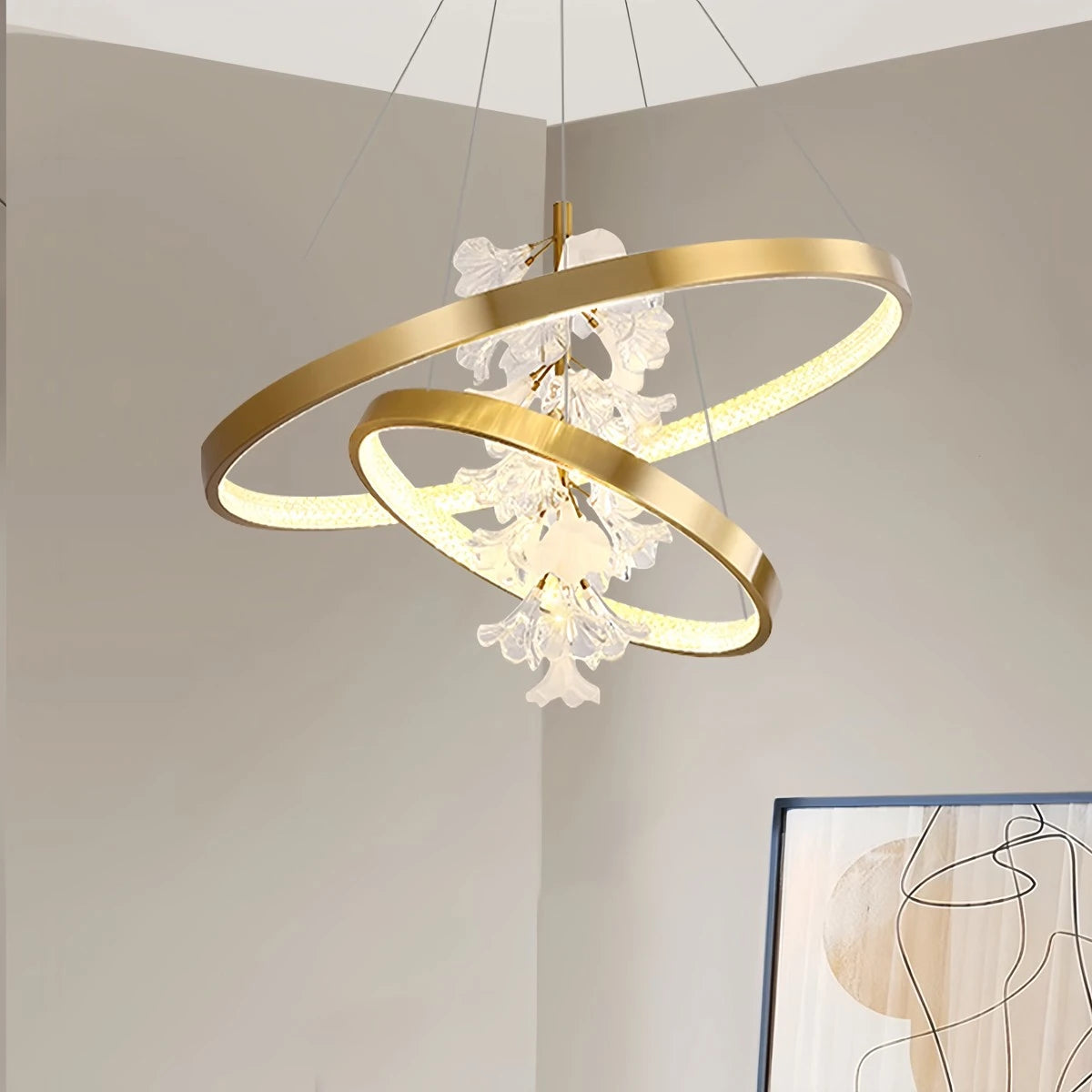 Antizer Nordic Light Luxury Ring Creative Chandelier