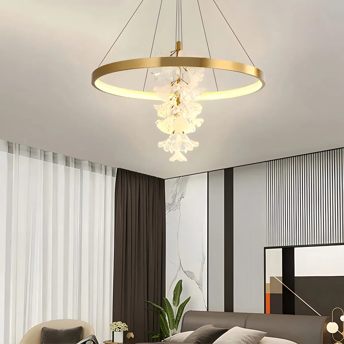 Antizer Nordic Light Luxury Ring Creative Chandelier