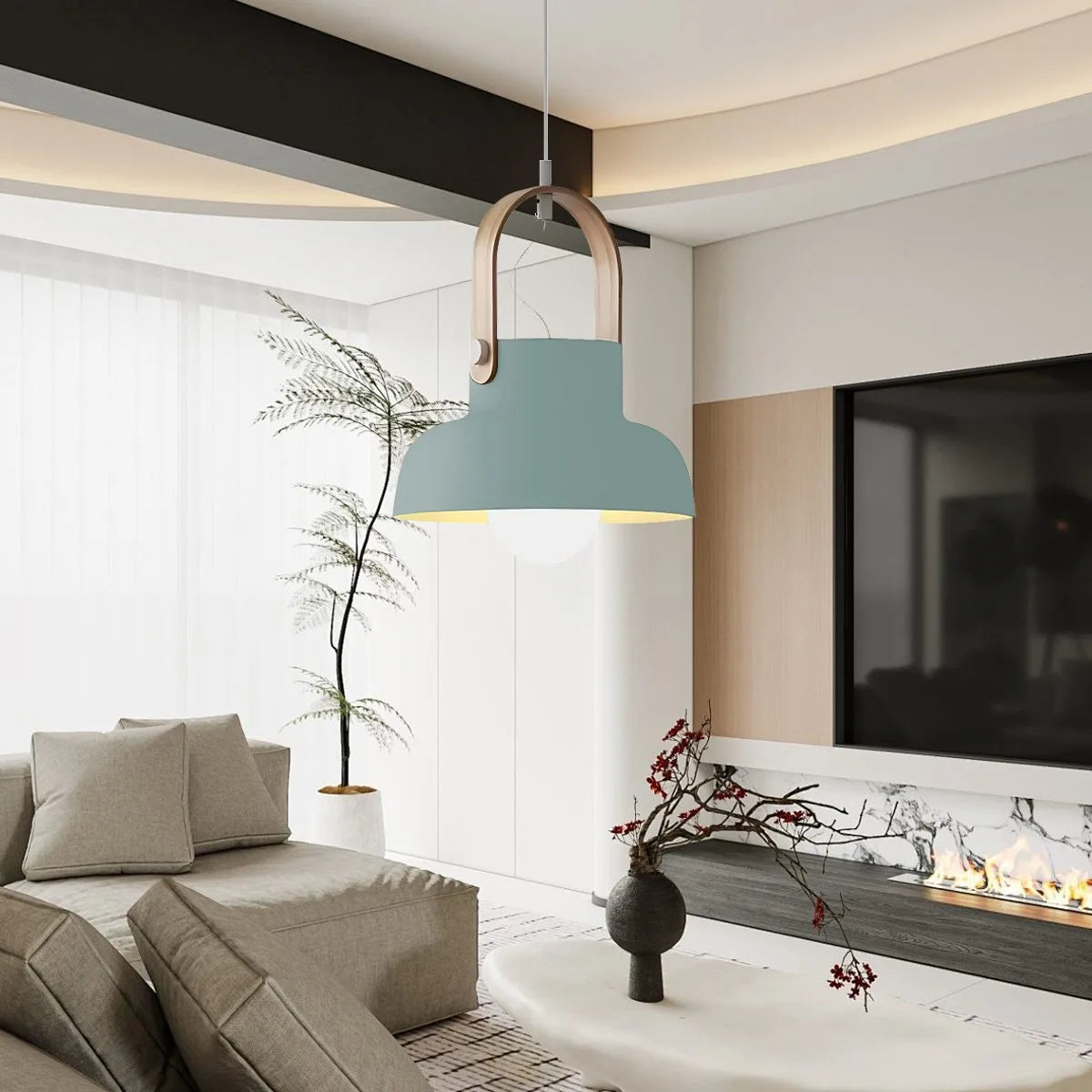 Antizer Nordic Macaron Pendant Light for Dining Room Kitchen