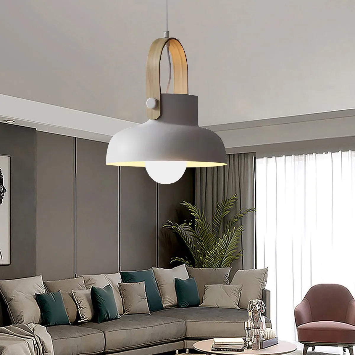 Antizer Nordic Macaron Pendant Light for Dining Room Kitchen