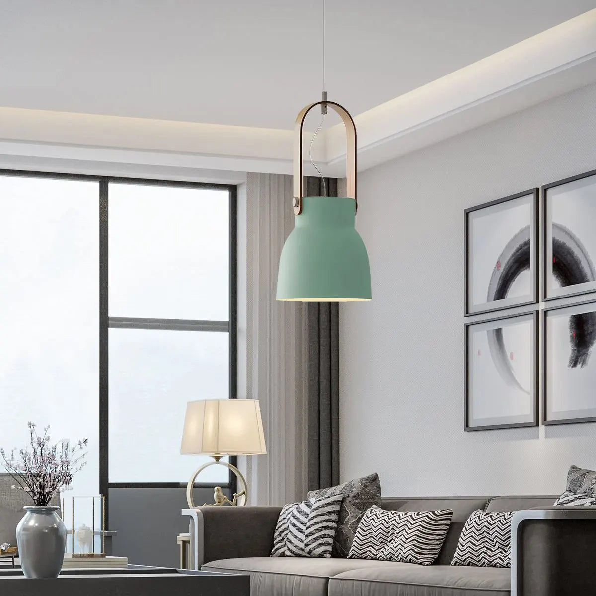 Antizer Nordic Macaron Pendant Light for Dining Room Kitchen