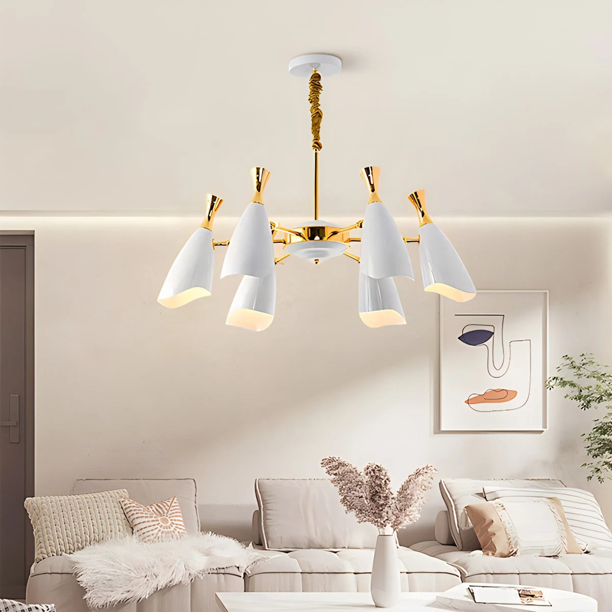 Antizer Nordic Postmodern Trumpet Chandelier