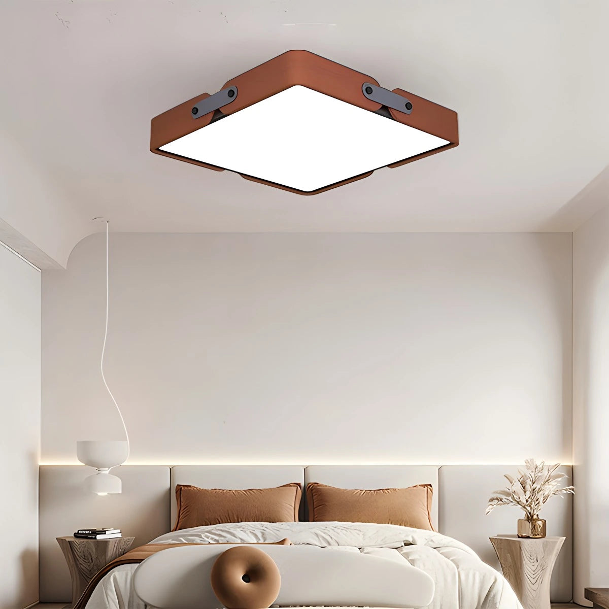 Antizer Nordic Wood Ceiling Light for Bedroom