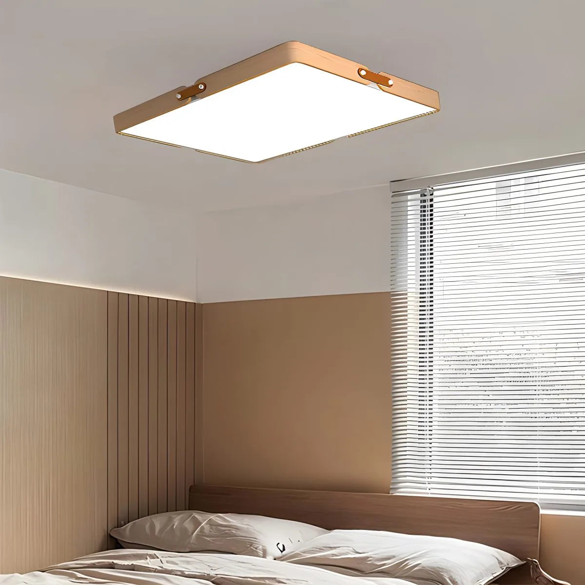 Antizer Nordic Wood Ceiling Light for Bedroom