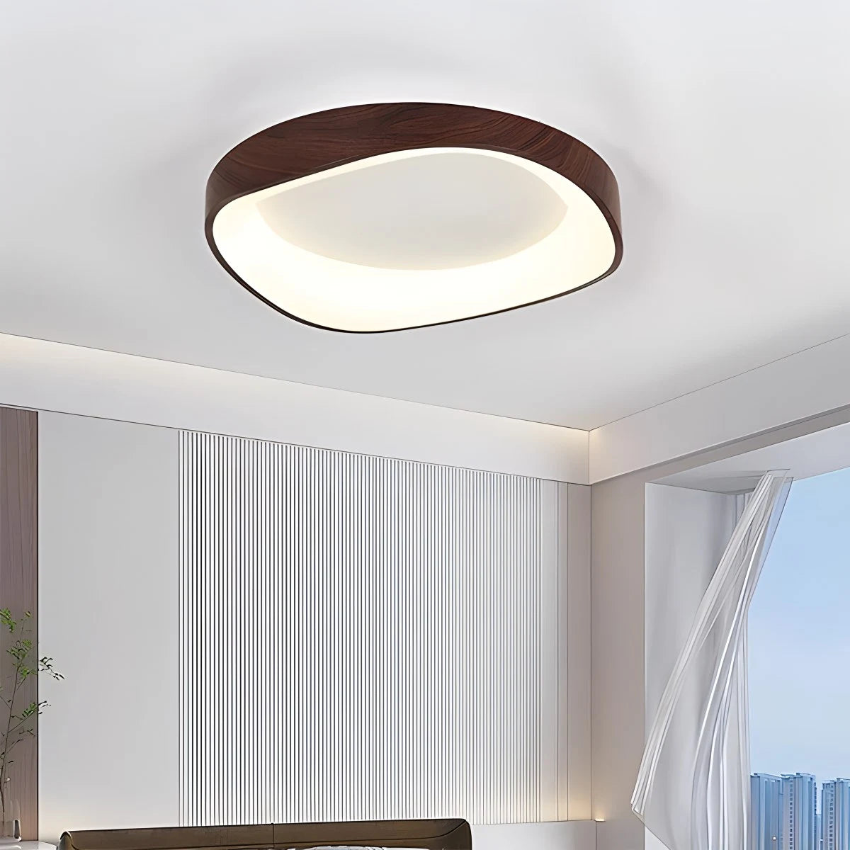 Antizer Nordic Acrylic Circle Ceiling Light for Bedroom