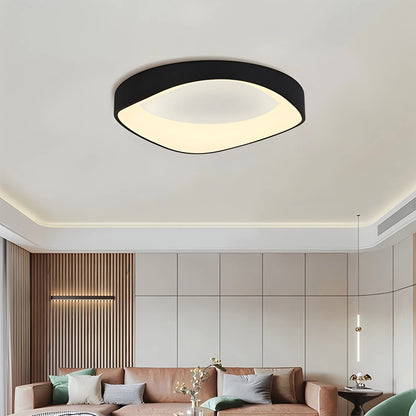 Antizer Nordic Wood Circle Ceiling Light for Bedroom