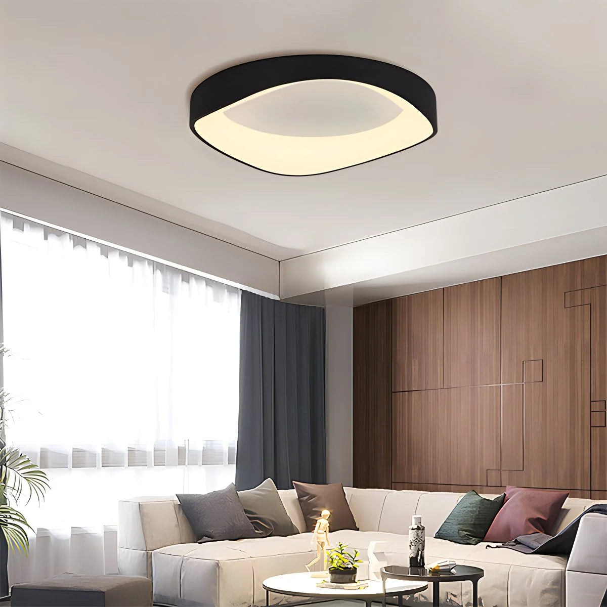 Antizer Nordic Acrylic Circle Ceiling Light for Bedroom