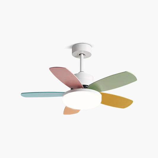 Antizer Nordic Colorful Leaf Ceiling Fan Light
