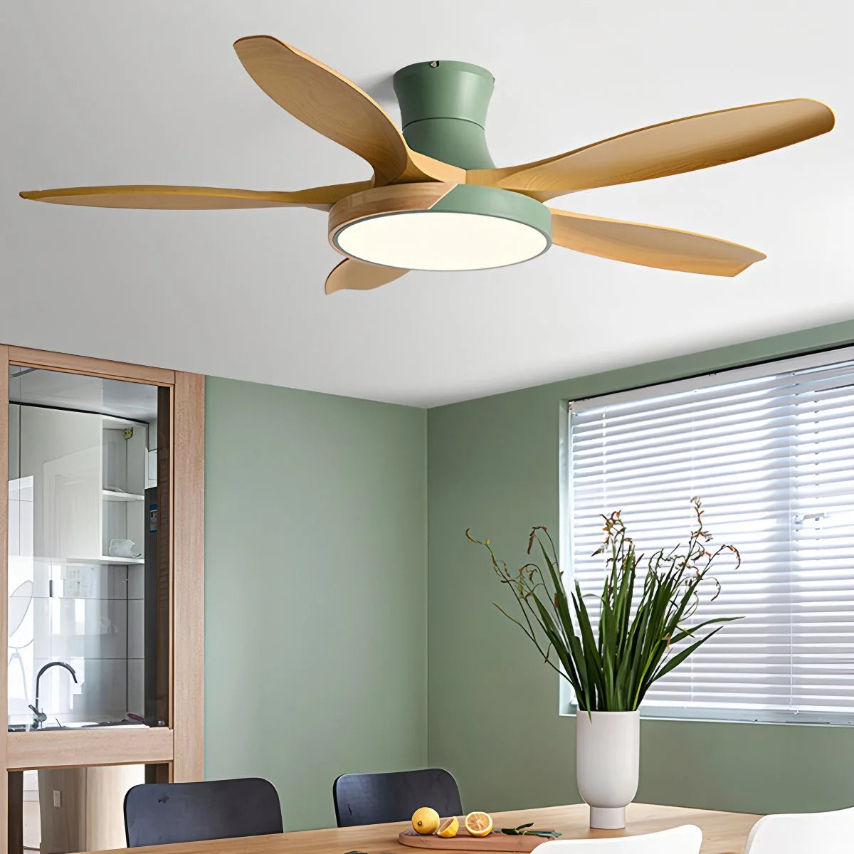 Antizer Nordic 5-Blade LED Ceiling Fan Light