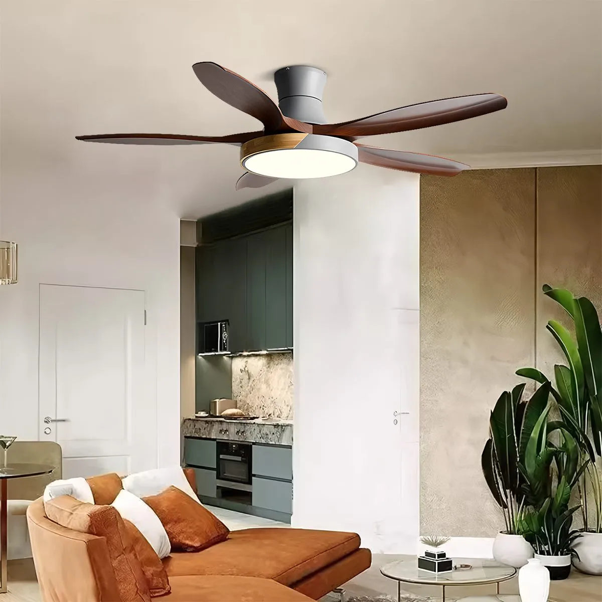 Antizer Nordic 5-Blade LED Ceiling Fan Light