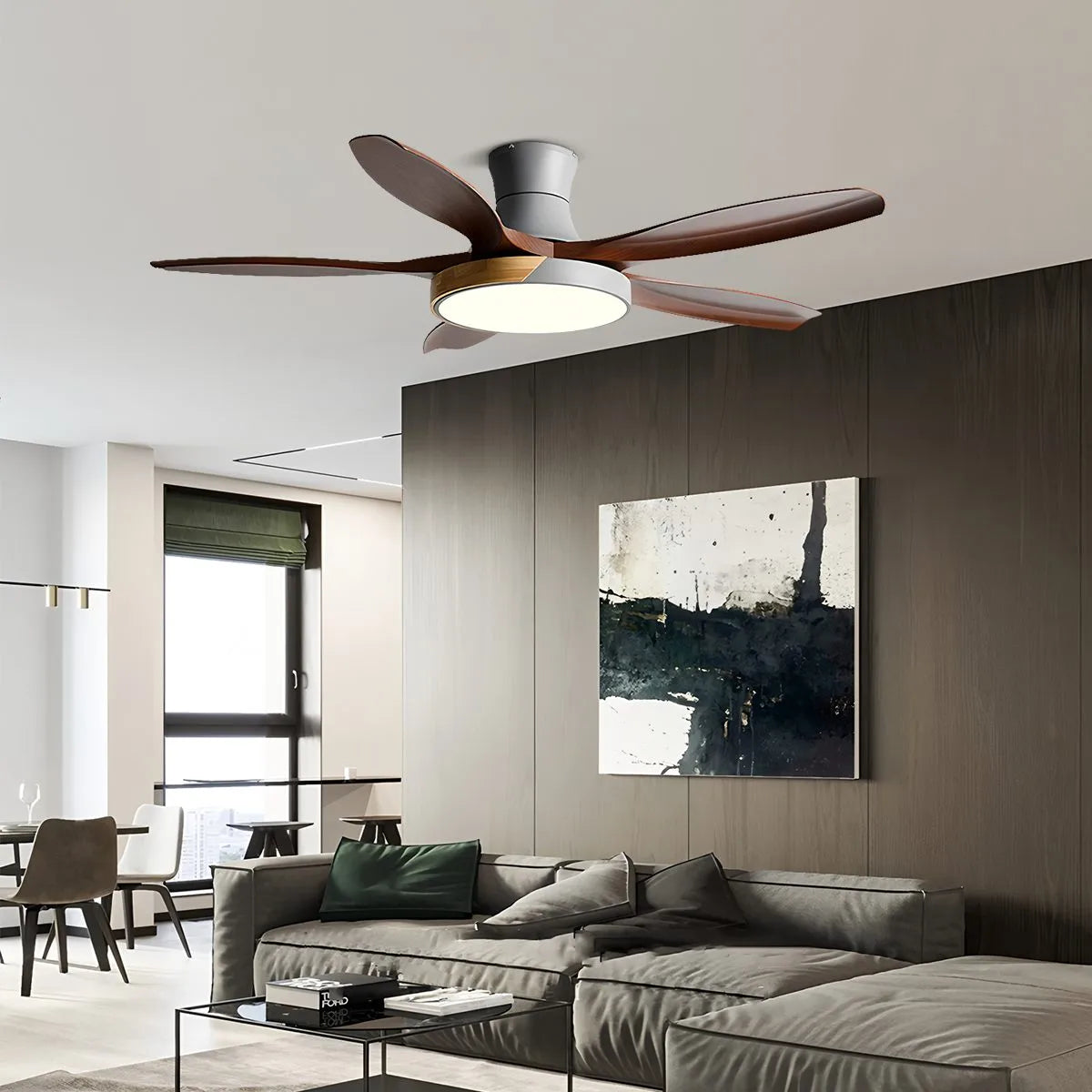 Antizer Nordic 5-Blade LED Ceiling Fan Light