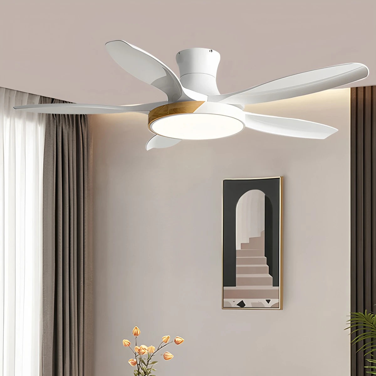 Antizer Nordic 5-Blade LED Ceiling Fan Light