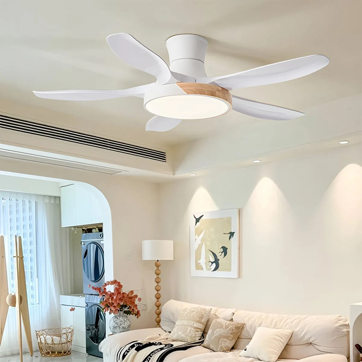 Antizer Nordic 5-Blade LED Ceiling Fan Light