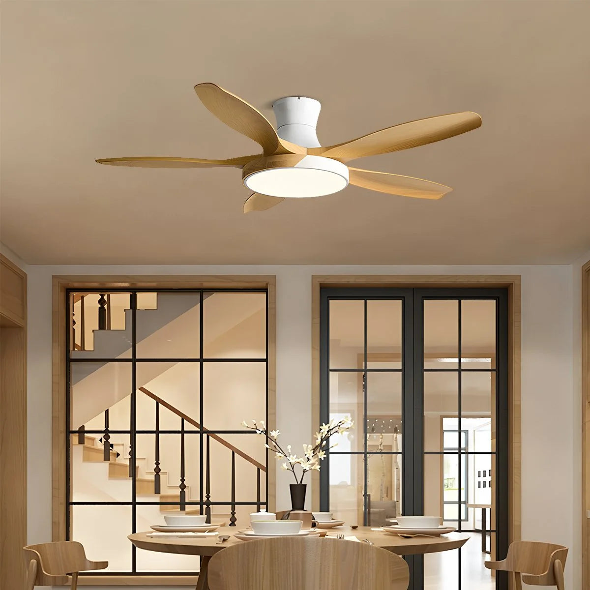 Antizer Nordic 5-Blade LED Ceiling Fan Light