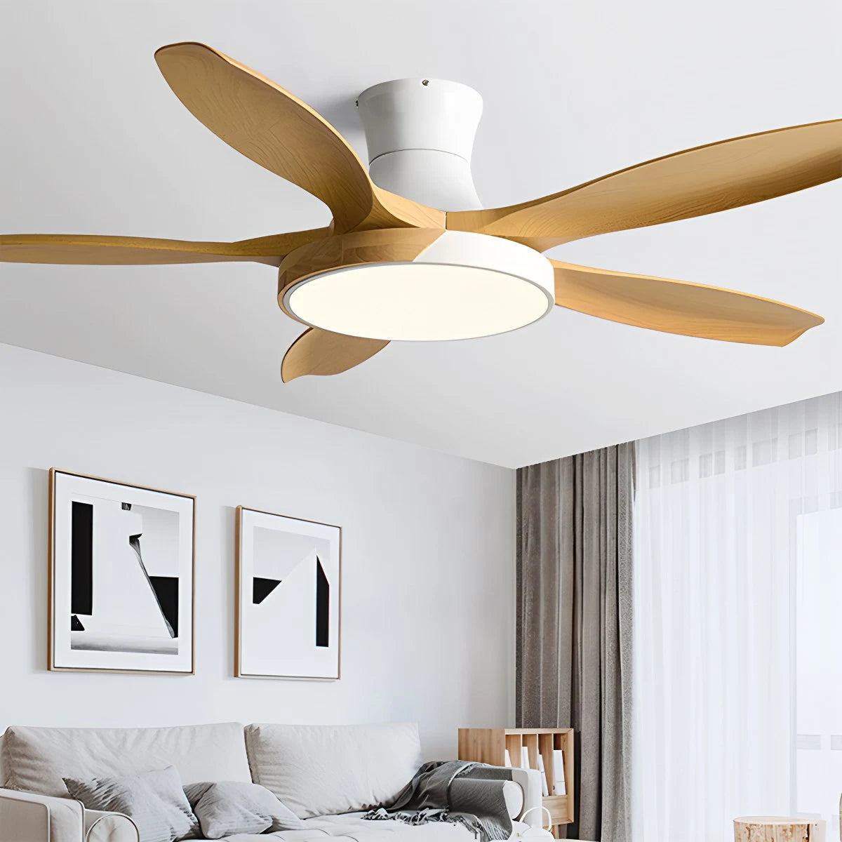 Antizer Nordic 5-Blade LED Ceiling Fan Light