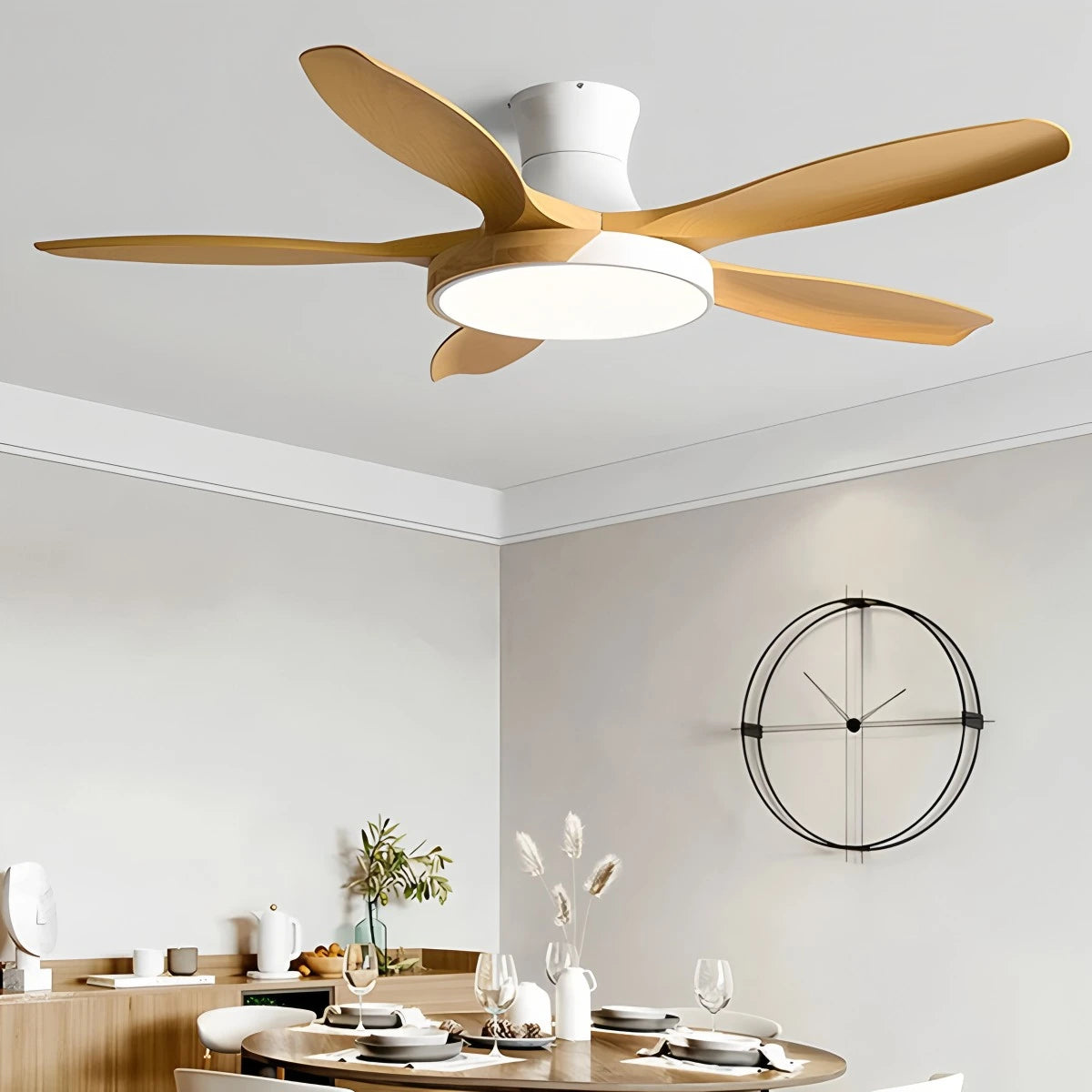 Antizer Nordic 5-Blade LED Ceiling Fan Light