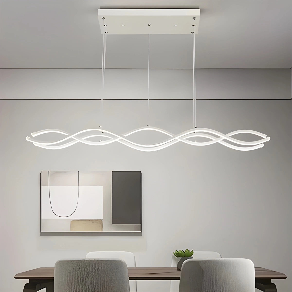 Antizer Nordic Minimalist Wave Long Pendant Light