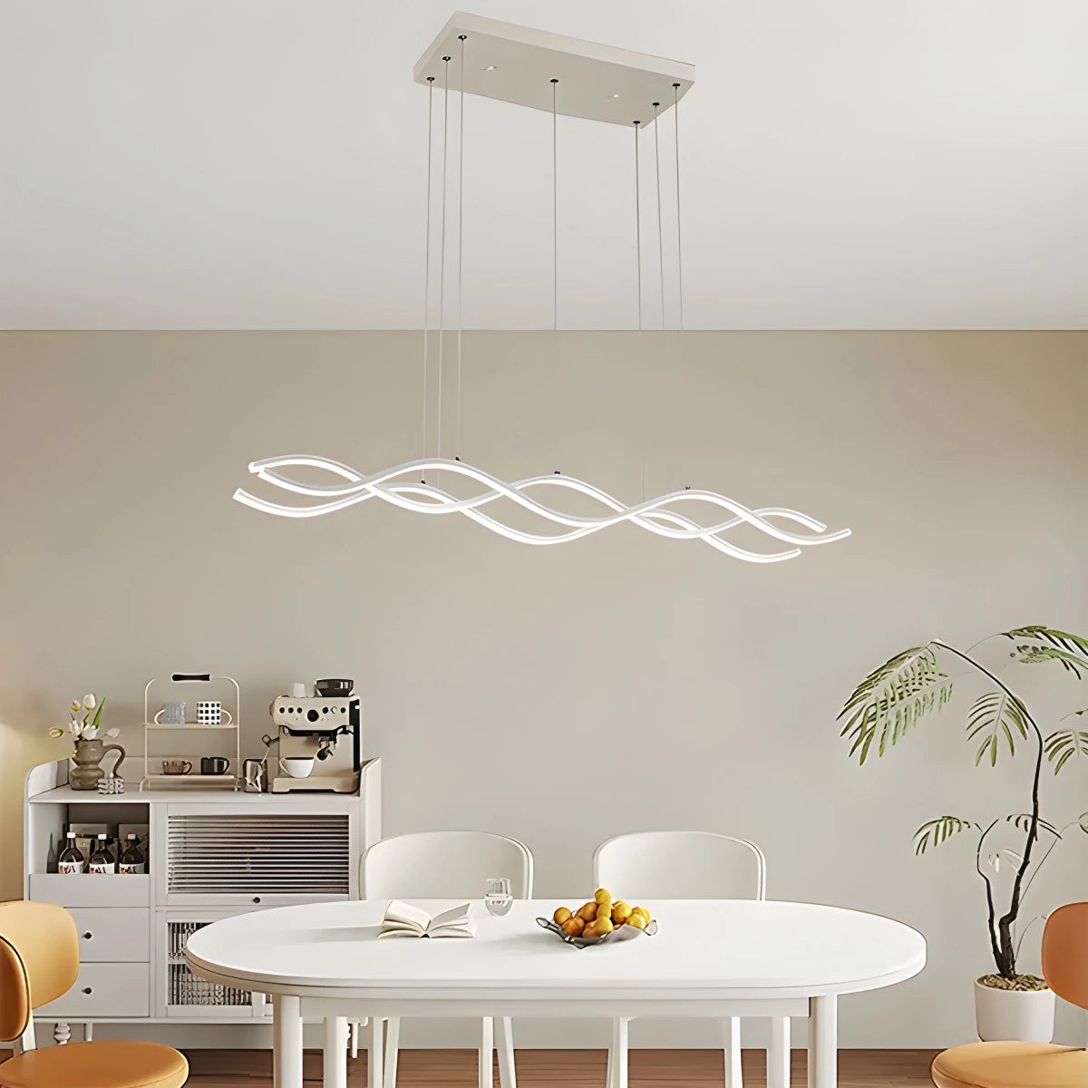 Antizer Nordic Minimalist Wave Long Pendant Light