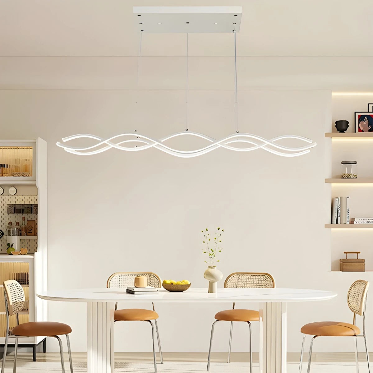 Antizer Nordic Minimalist Wave Long Pendant Light