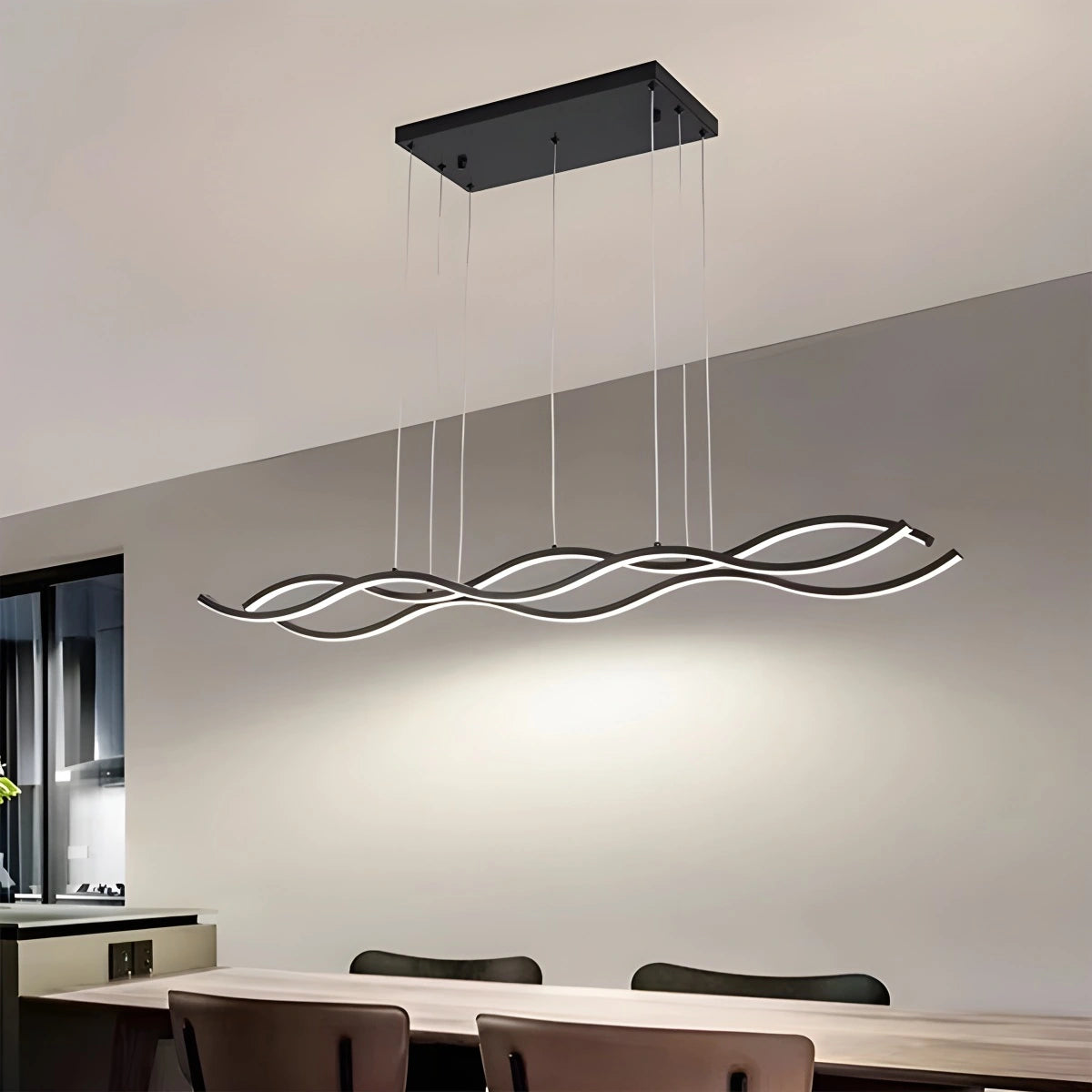 Antizer Nordic Minimalist Wave Long Pendant Light