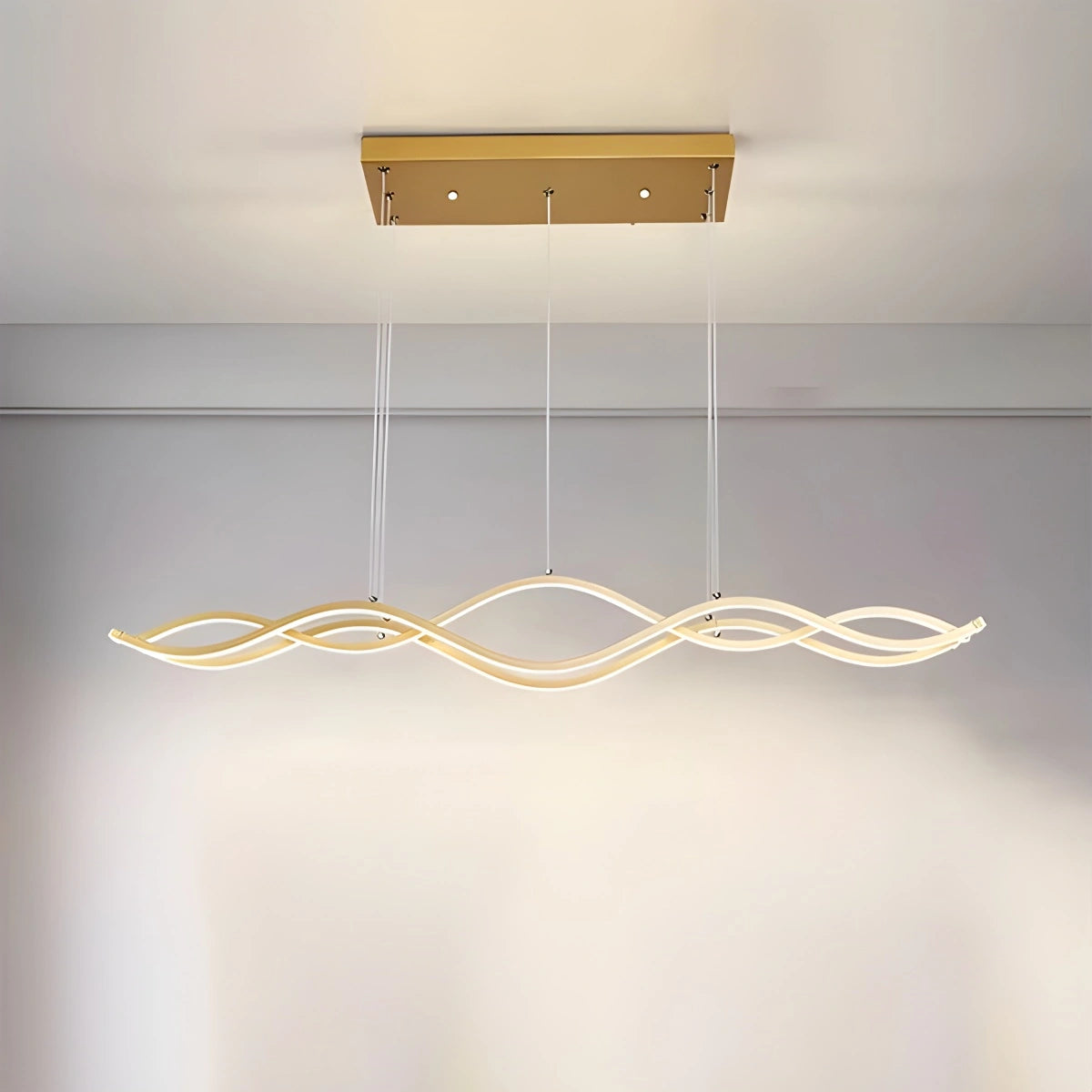 Antizer Nordic Minimalist Wave Long Pendant Light