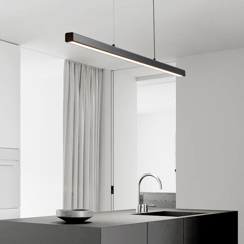 Antizer Nordic LED Linear Pendant Light for Kitchen Island