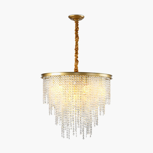 Antizer Octagonal Beaded Crystal Chandelier