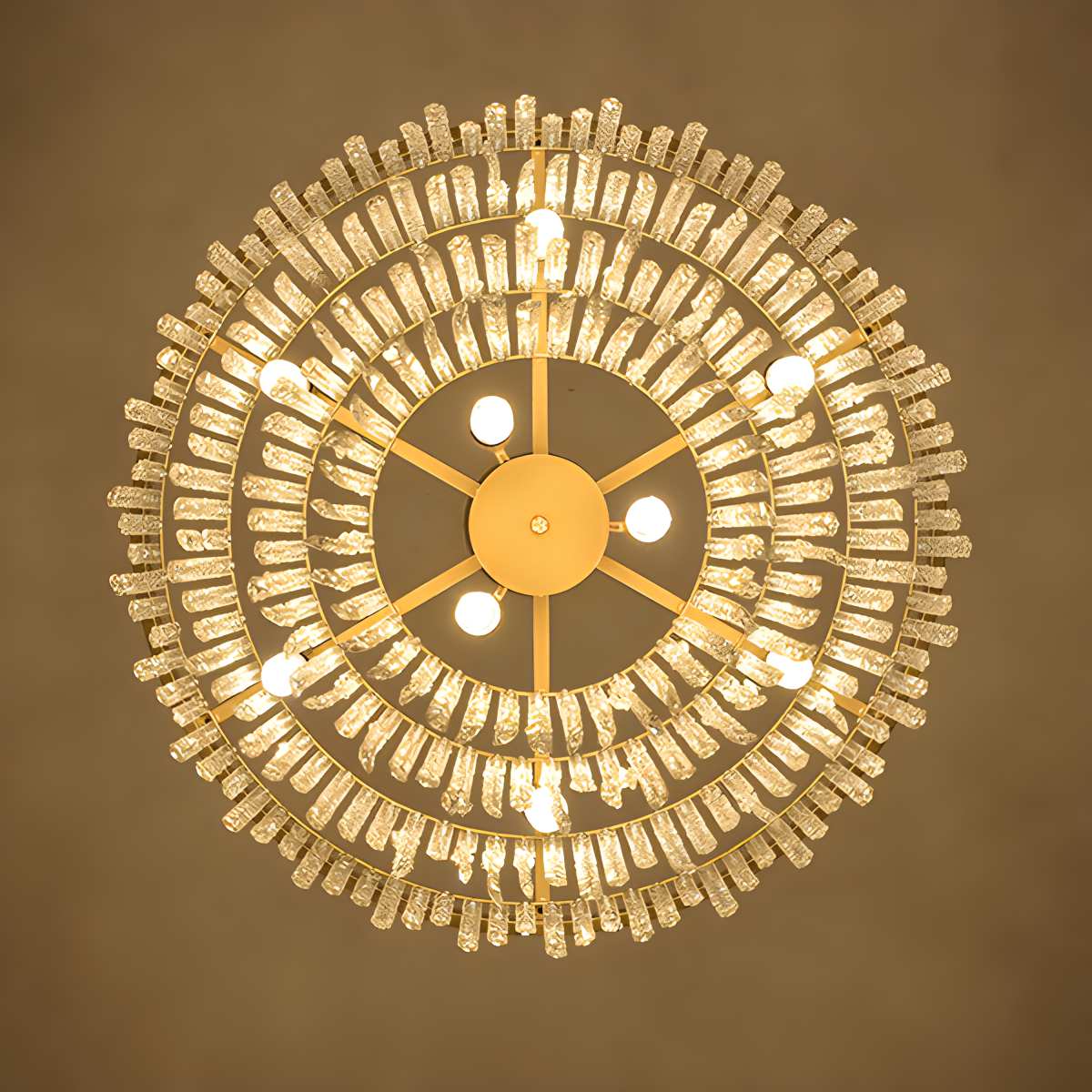 Antizer Octagonal Beaded Crystal Chandelier