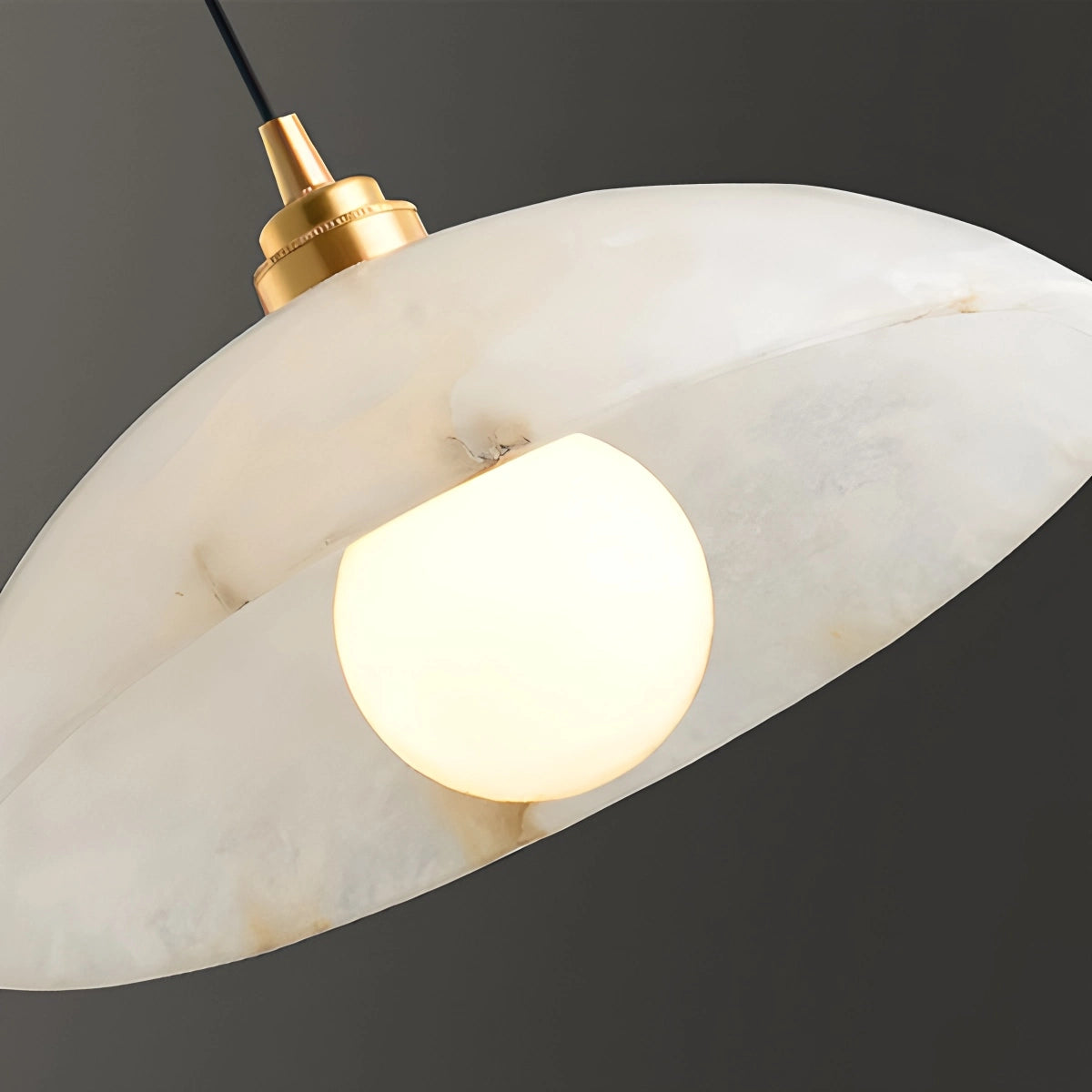 Antizer Dome Spanish Alabaster Pendant Light for Dining Room