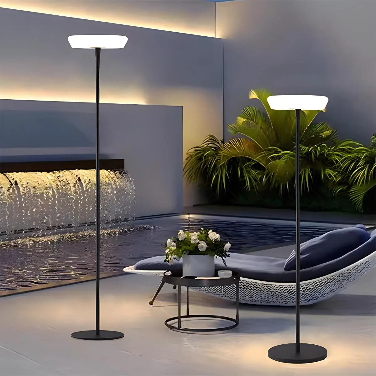 Antizer Outdoor Solar LED Floor Lamp for Garden