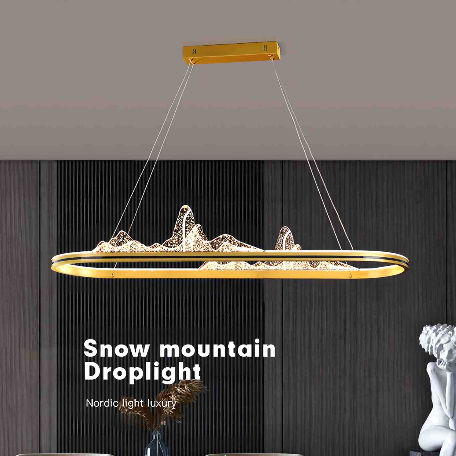 Nordic Light Luxury Snow Mountain Chandelier