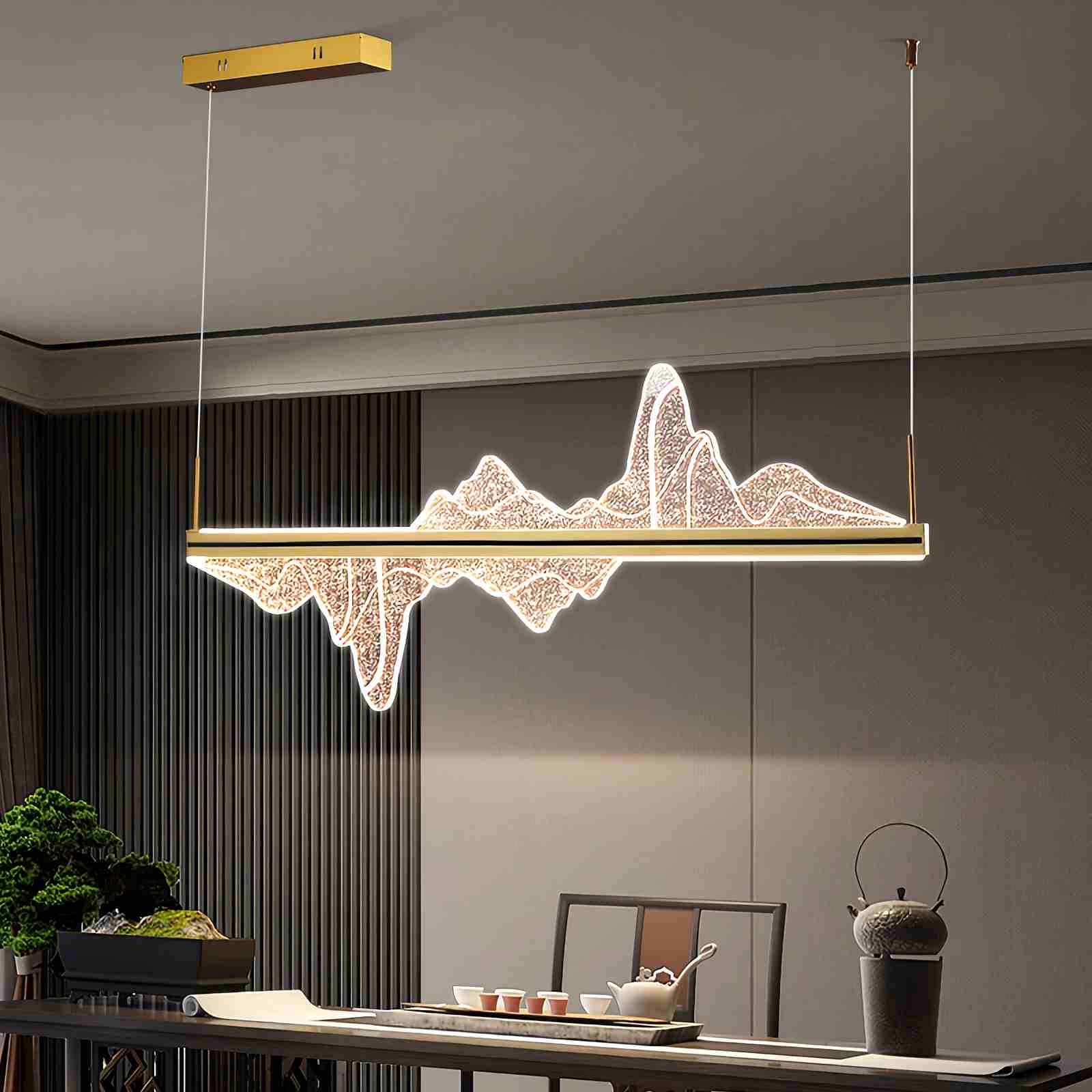 Nordic Light Luxury Snow Mountain Chandelier