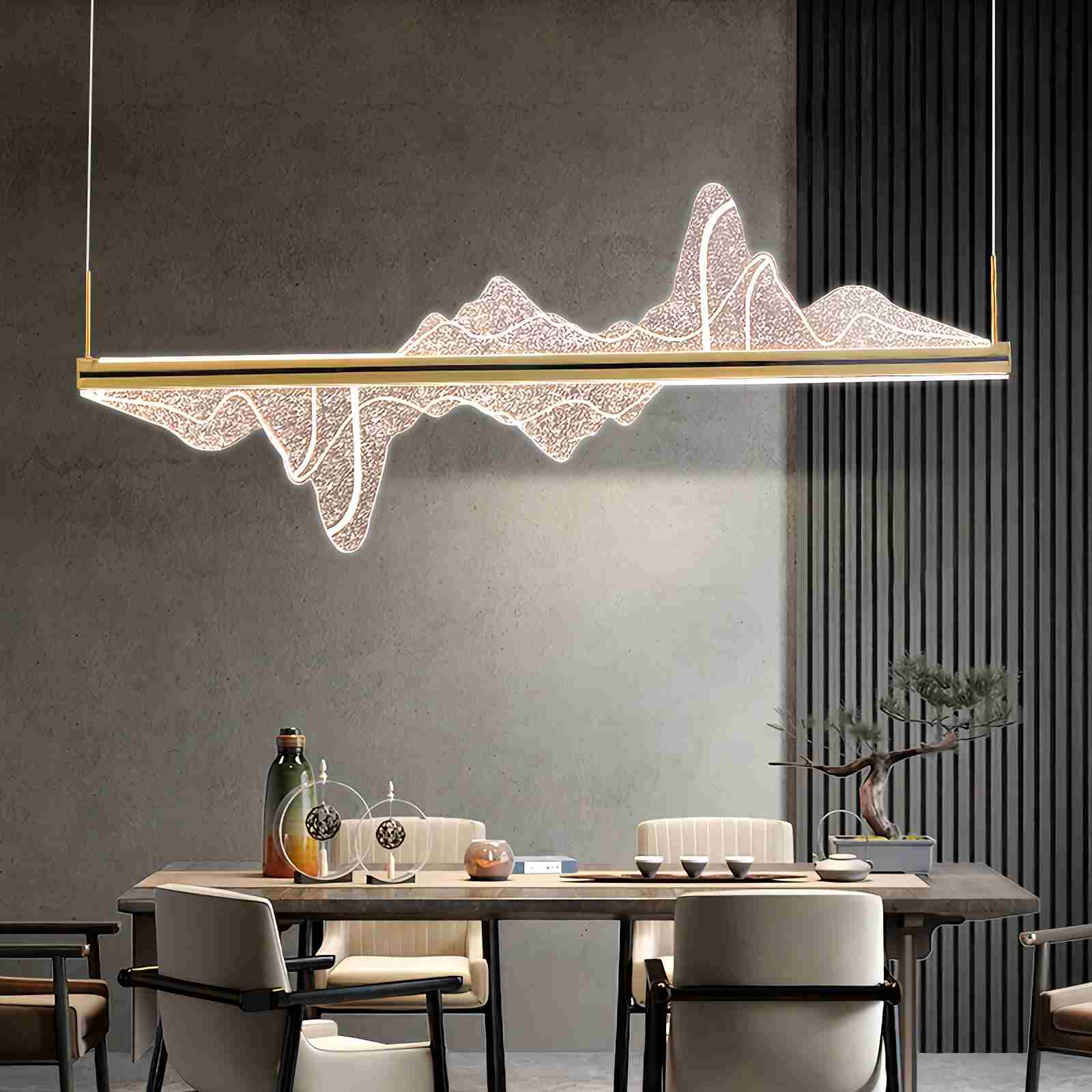 Nordic Light Luxury Snow Mountain Chandelier