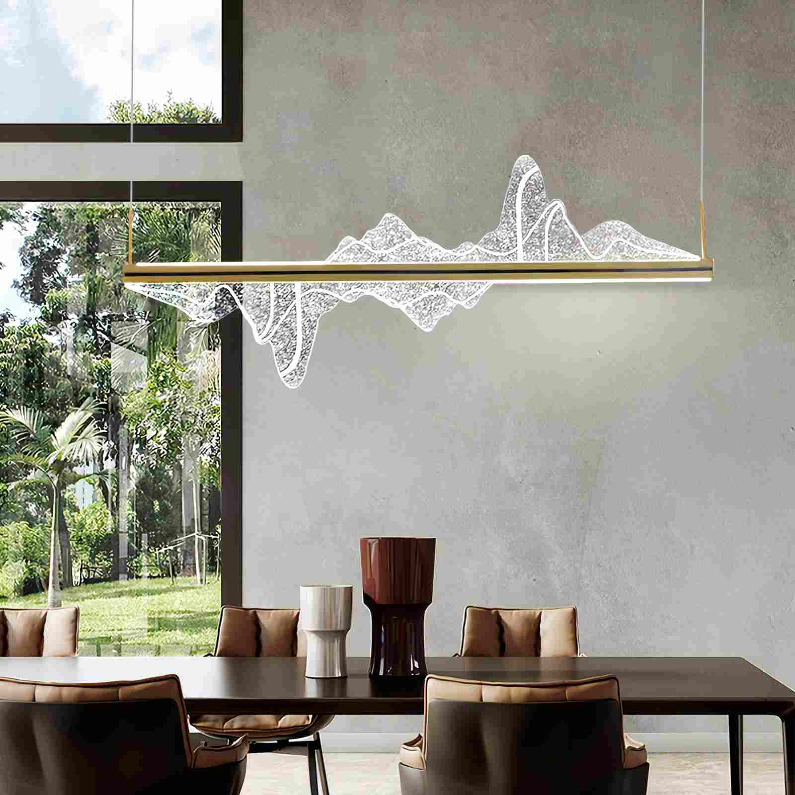 Nordic Light Luxury Snow Mountain Chandelier