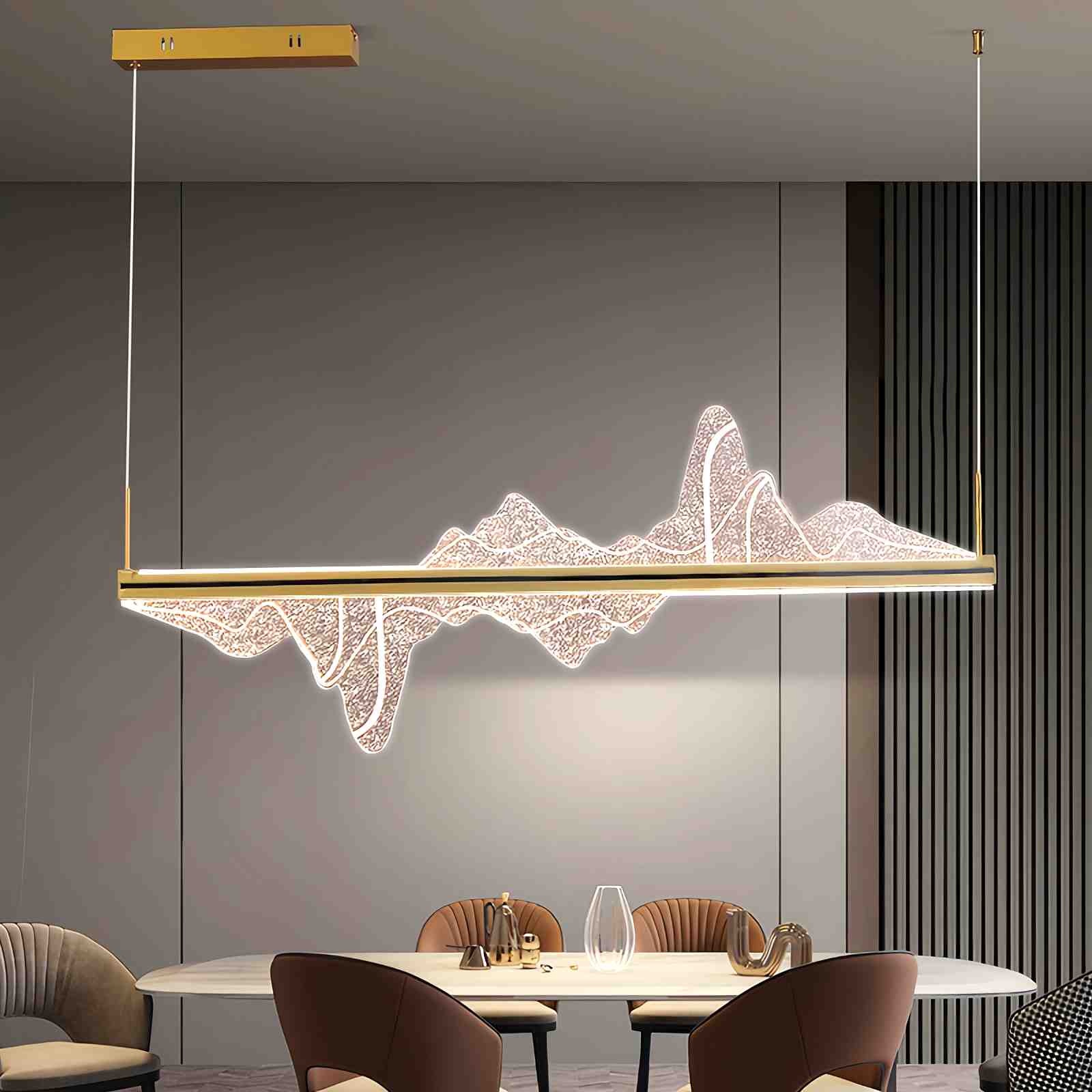 Nordic Light Luxury Snow Mountain Chandelier