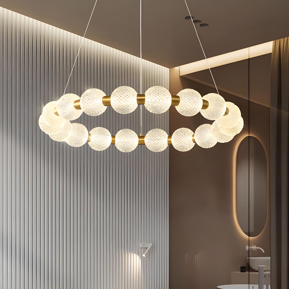 Ring Pearl Chandelier