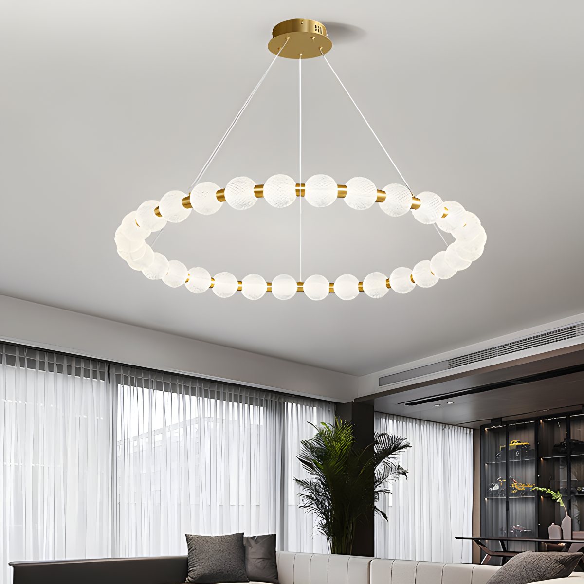 Ring Pearl Chandelier