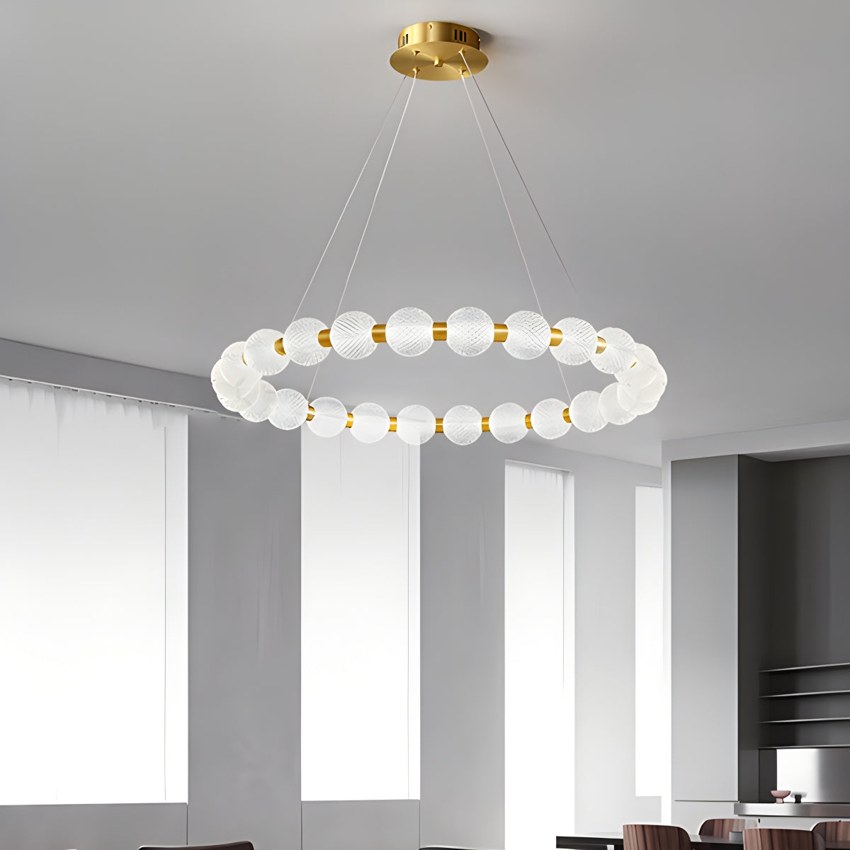 Ring Pearl Chandelier