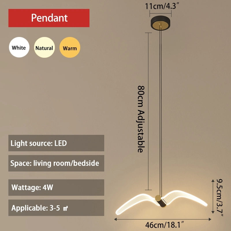 Antizer Personalized Seagull Home Wall Lamp Bedside Lamp