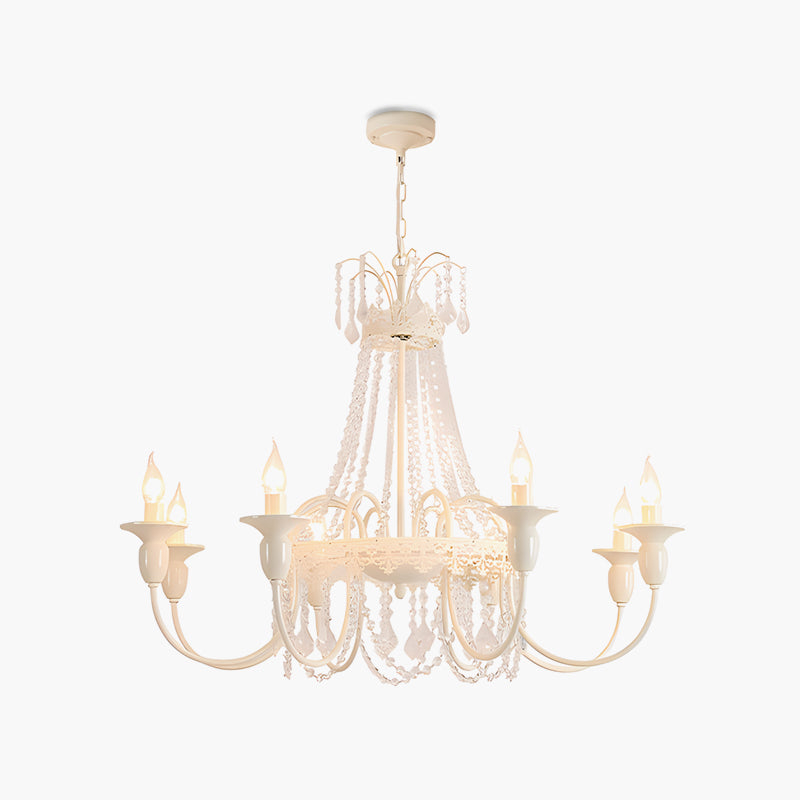 Antizer French Candle Crystal Chandelier