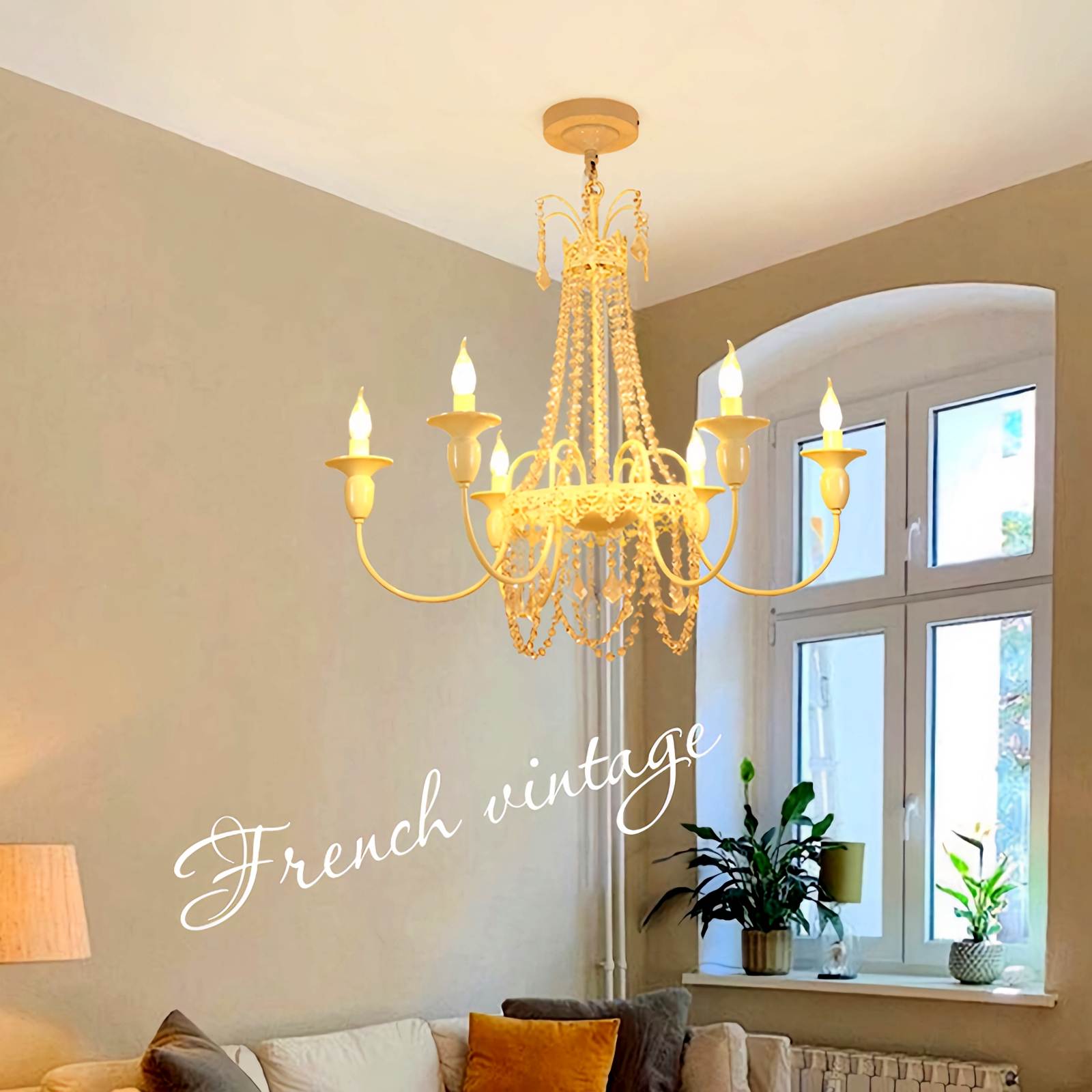 French Candle Crystal Chandelier